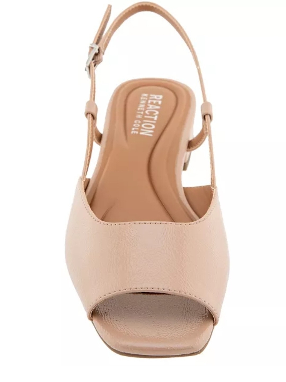Kenneth Cole Reaction Blush Tan Open-Toe Slingback Mules